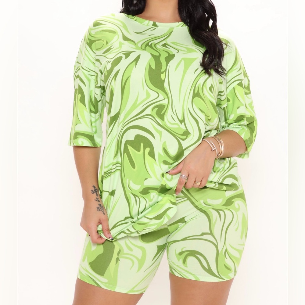 Groovy green two piece set
